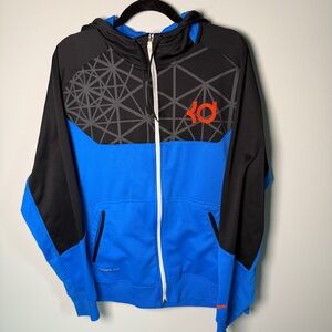 Nike Therma-Fit Black and Blue Hoodie